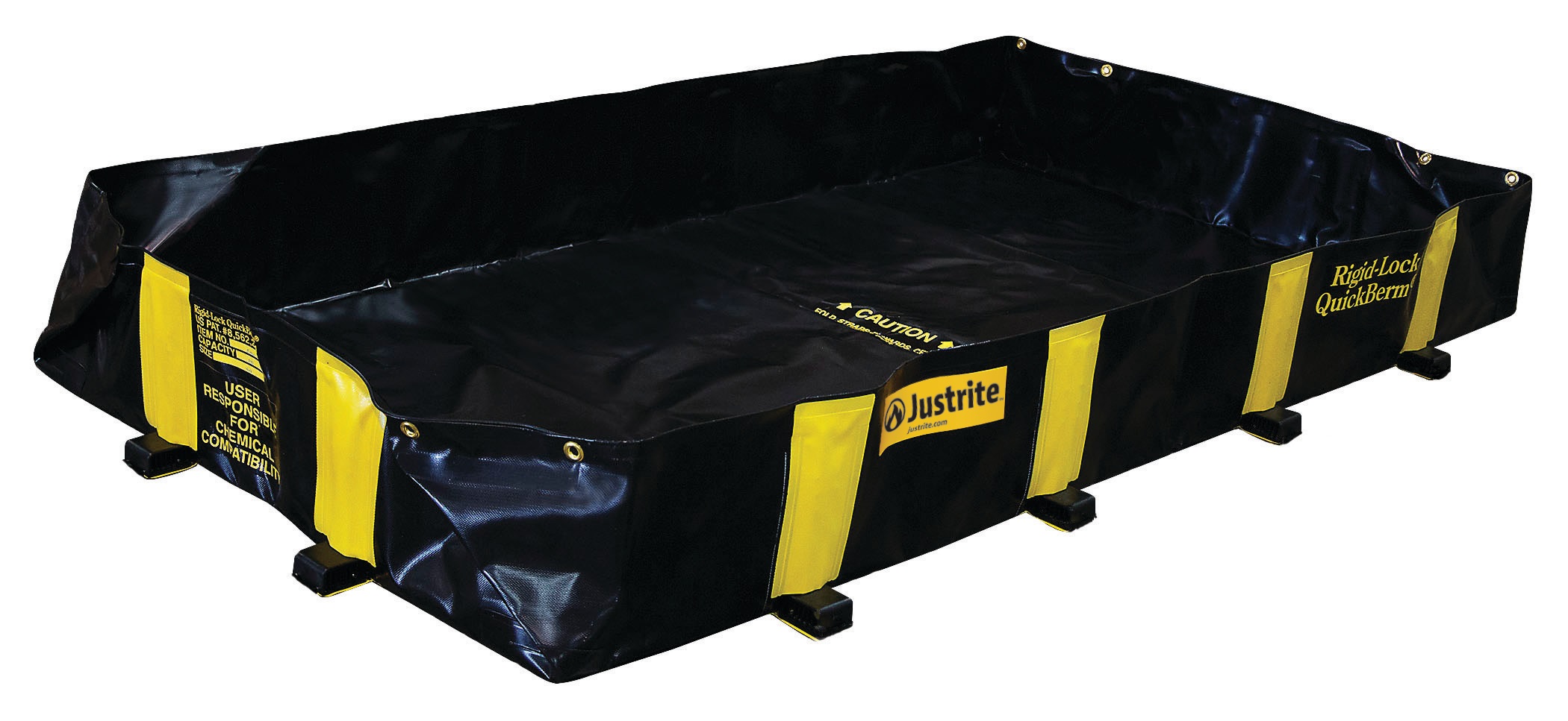 Justrite Berm, RigidLock QB 4'x6'x12